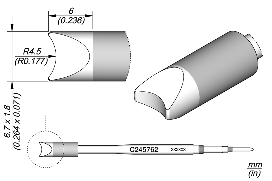 C245762 - Round Connector Cartridge R 4.5